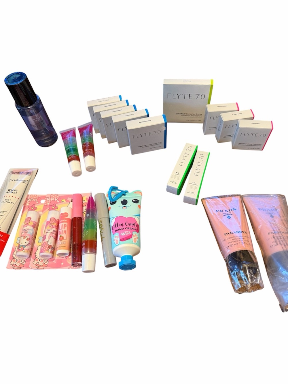 Assorted Skincare & Cosmetics Lot with Flyte 70 Boxes and Prada lotion - Picture 2 of 2
